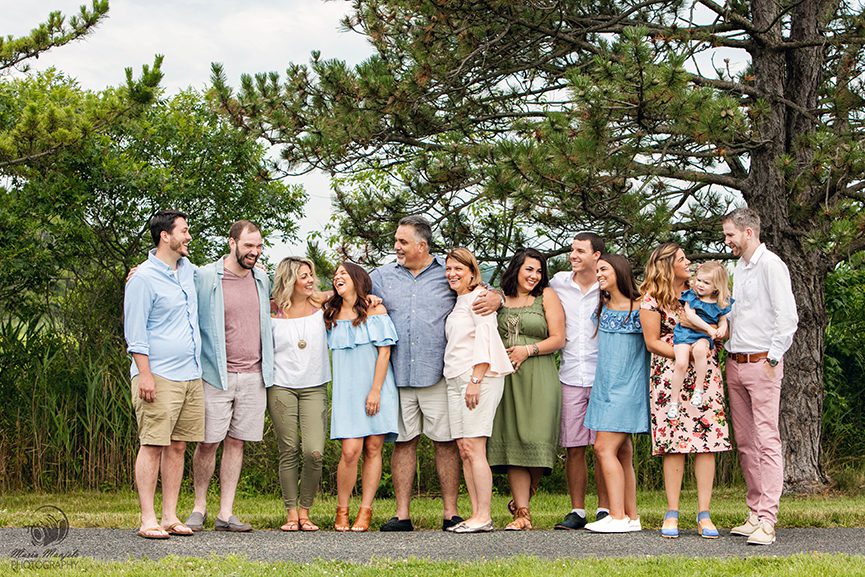 Family reunion family portrait session Cheesequake park Matawan New Jersey